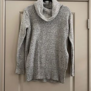 Gray Cowl Neck Sweater